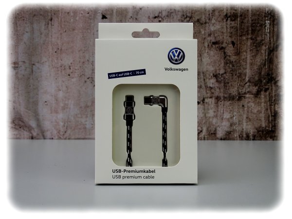 Volkswagen USB-C auf USB-C Anschlusskabel - 70cm - 000051446BC