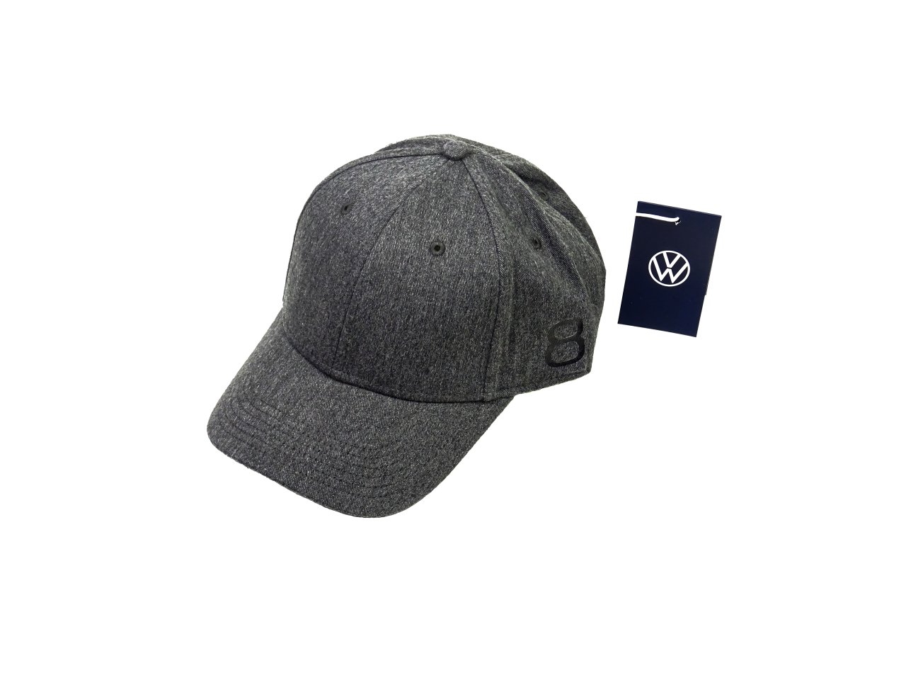 Original Volkswagen - Cap in grau - "8" - Aufdruck - 5H0084300A
