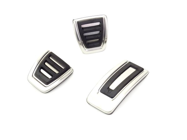 Original Volkswagen Pedalkappen-Satz | für Schaltung | Edelstahloptik - 5G1064200