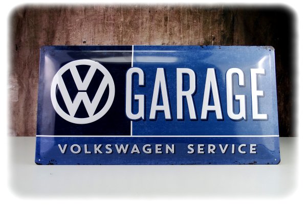 Original Volkswagen Retro Blechschild 25x50 cm - Zubehör - 231087002